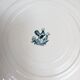 Set of 4 flat plates, iron earth, Société Amandinoise, Margot
