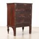 Empire bedside table in walnut with drawer, Italy, 19th century.