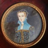 Miniature lady middle XlXth