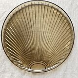 Vintage amber glass dish