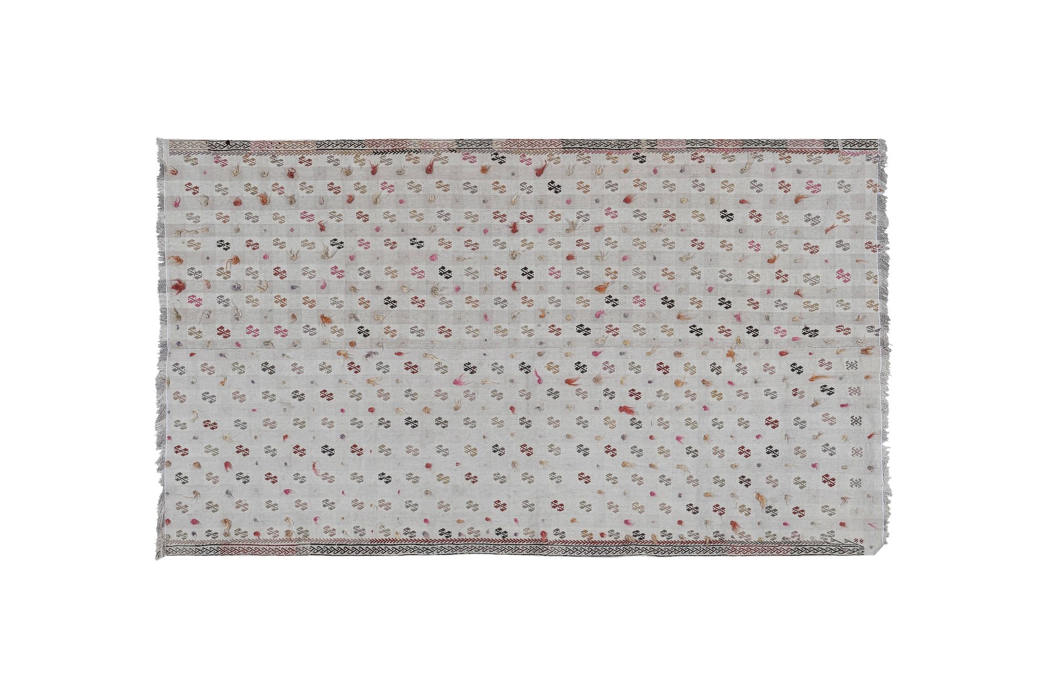 Tapis vintage turc de oushak tissé à la main 144x260 cm