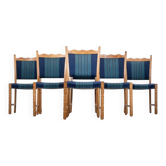 Dining Chairs in Oak by Hennnig Kjærnulf, 1960s, Set of 6