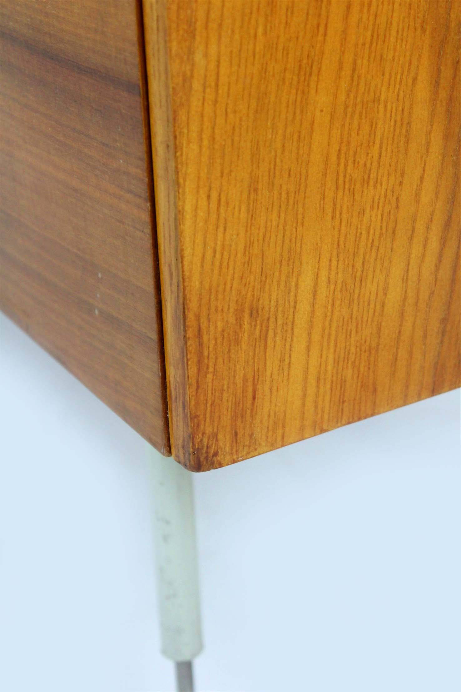 Mid-century ash and walnut wardrobes by Jitona, 1960s, set of 2.