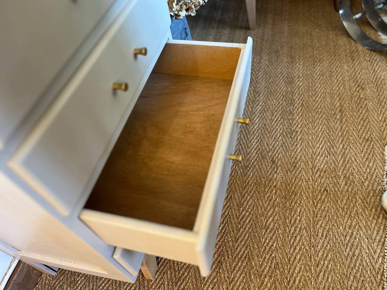 Vintage chiffonier with compass feet