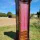 Glass cabinet with 1 door