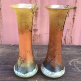 Paire de vases signés Legras