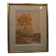 Framed watercolor, autumn landscape in Fontainebleau, 1936