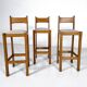 Mid-Century Modern Set of Bar Stools, 1970s - Sold individually