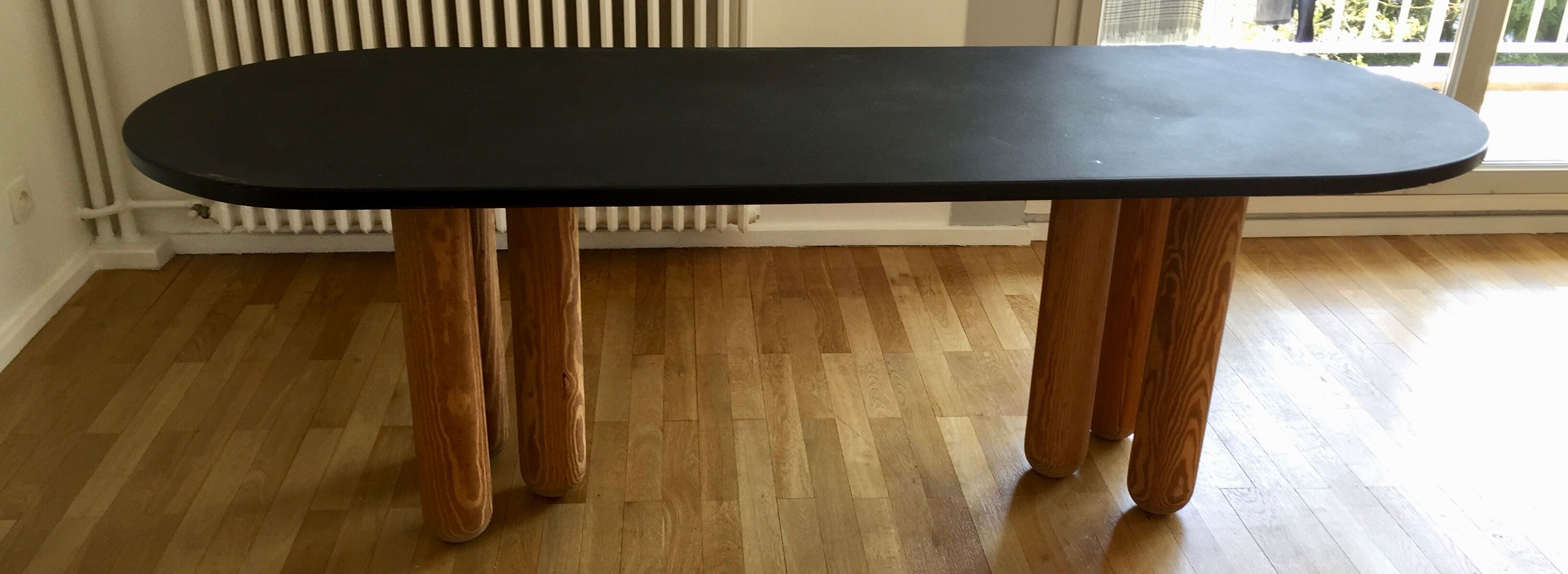 Dining table tray slate