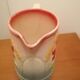 Pichet barbotine fives lille decor floral