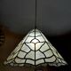 Art deco mother-of-pearl pendant light