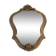 Old mirror in golden resin