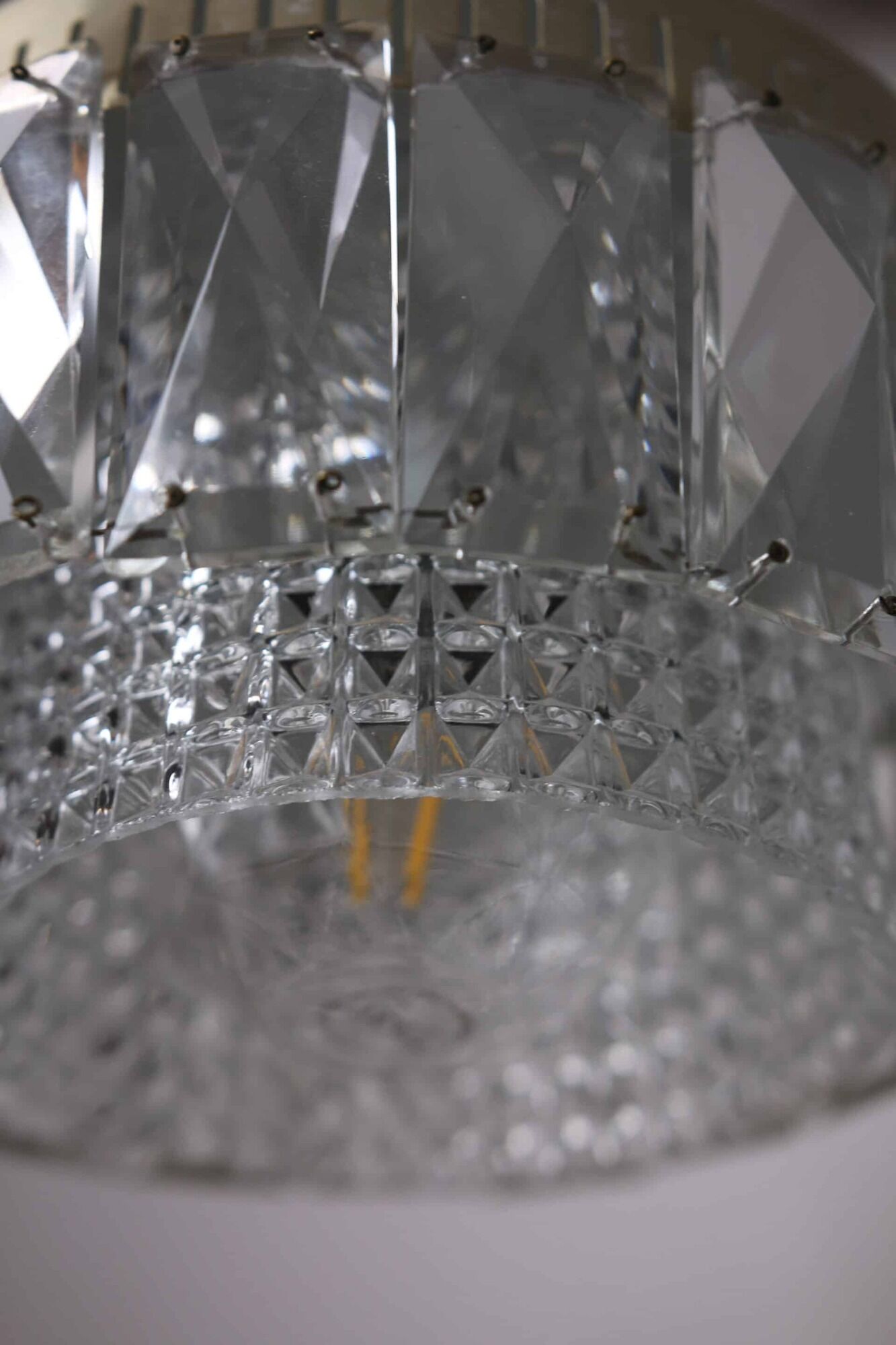 Mid-century chandelier with pendants