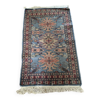 Patterned blue oriental rug