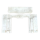 White Carrara marble fireplace from around 1880