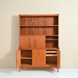 Scandinavian bookcase with pull-out desk