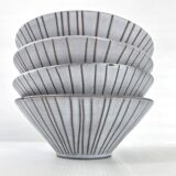 Set of 4 bowls by Jacques Rivier, 1950s vintage