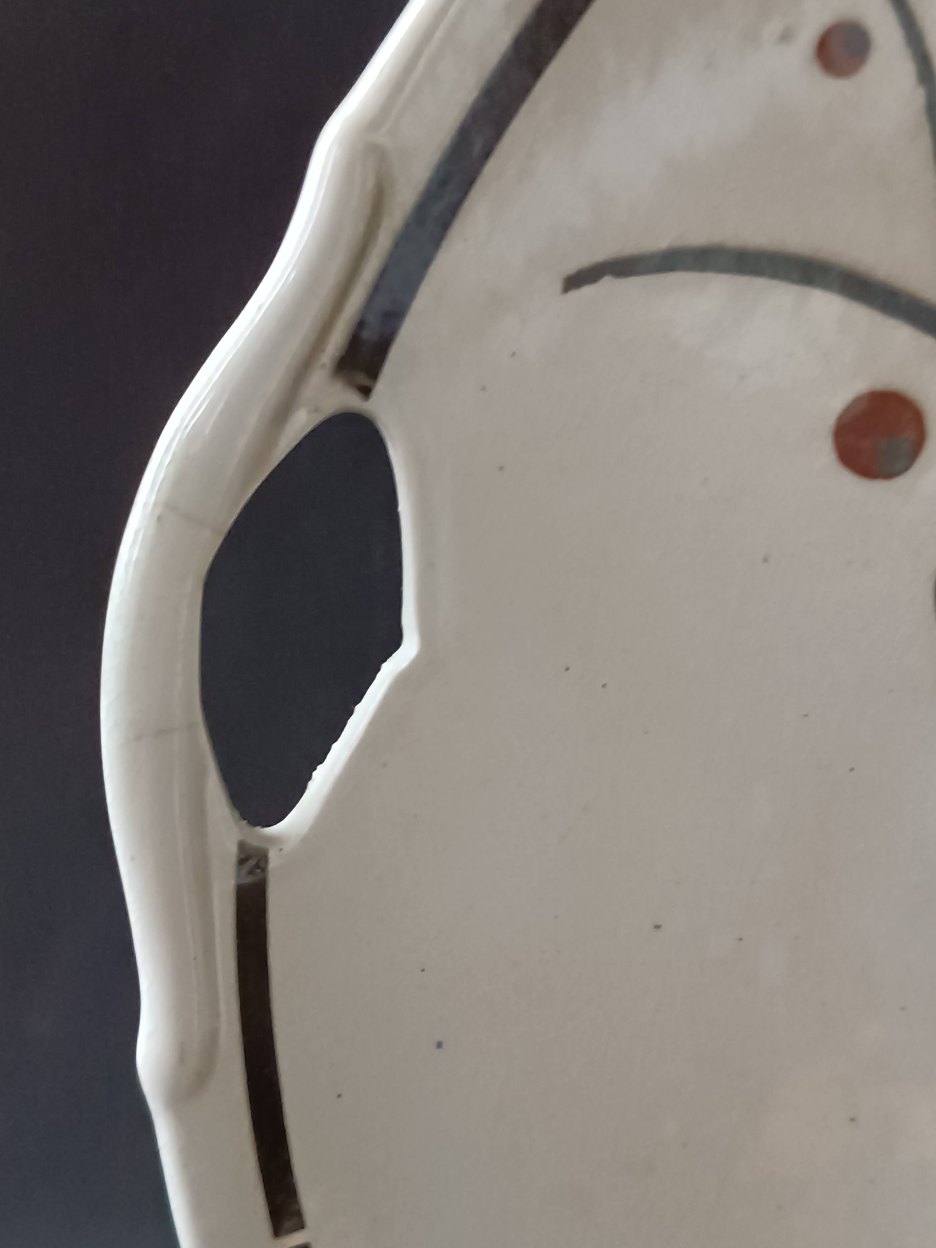 Geo Condé Kg Lunéville flat earthenware fruit holder Joséphine Baker