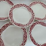 7 Badonviller plates, Marcel model, 1900