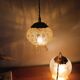 nomadic tulip amber striped lamp, retro chic