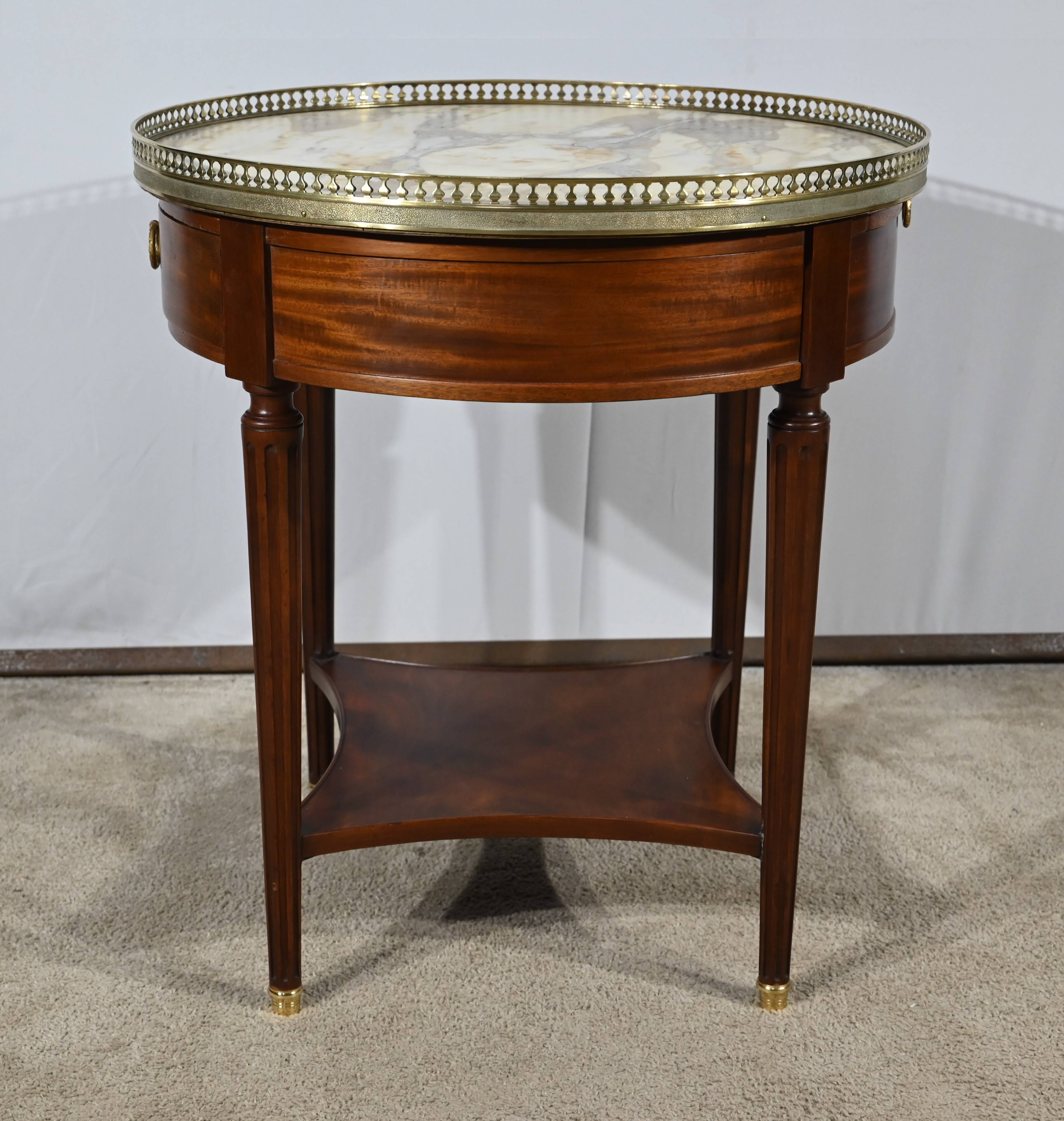 Mahogany Bouillotte Table, Louis XVI style – Late 19th century