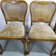 Set of 4 wooden chairs cannage and seat spring