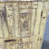 Old and deep wooden wardrobe