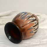 Vintage ceramic vase flamboyant pattern