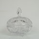 Bohemian cut glass jar 1960s