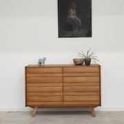 U-453 dub chest of drawers by Jiri Jiroutek for Interier Praha 1960