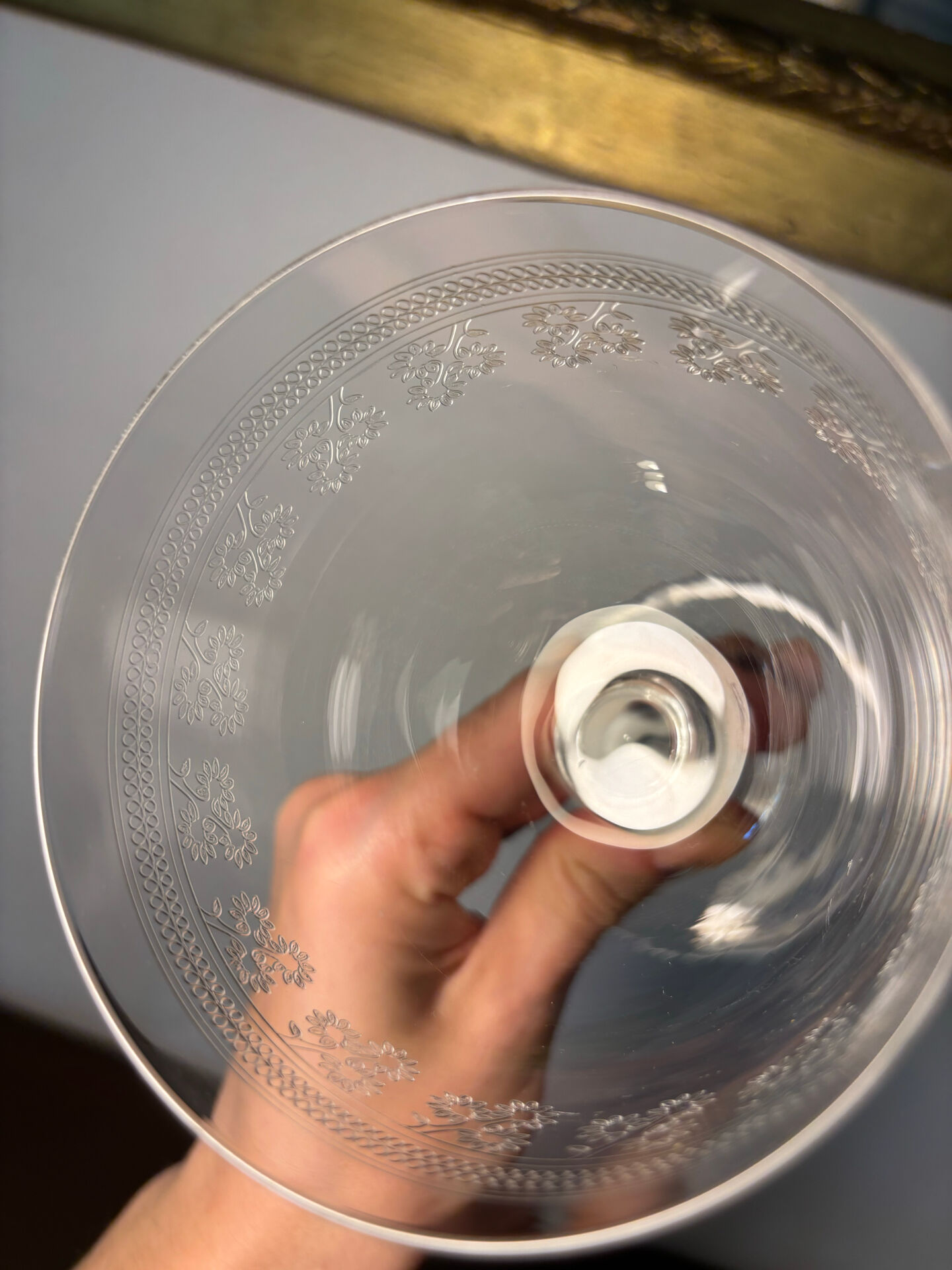 Water glass Baccarat Pompadour model before 1936