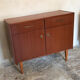 Sideboard vintage storage cabinet walnut veneer bond