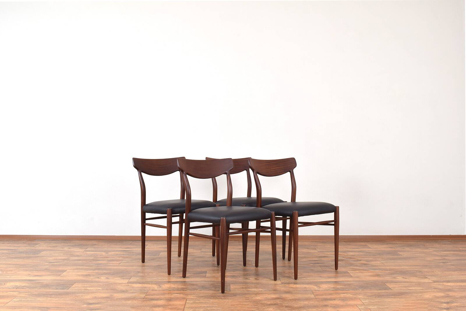 Teak Dining Chairs by Gustav Herkströter for Lübke, 1960s, Set of 4