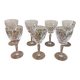 Set of 7 antique cut crystal glasses