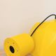 Vintage Bakelite origami-shaped yellow pendant light