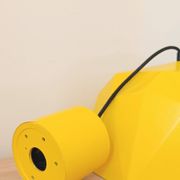 Vintage Bakelite origami-shaped yellow pendant light