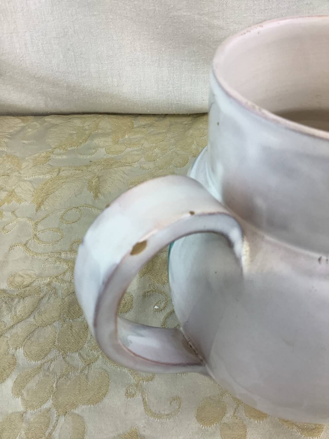 Vintage hand painted pitcher