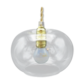Suspension en verre transparent
