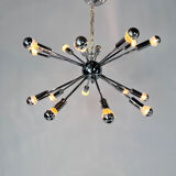Sputnik chrome chandelier, 1970s