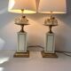 Le Dauphin Pair of Frugiere Lamps 1960-1970 Fruit Crystal Hollywood Re