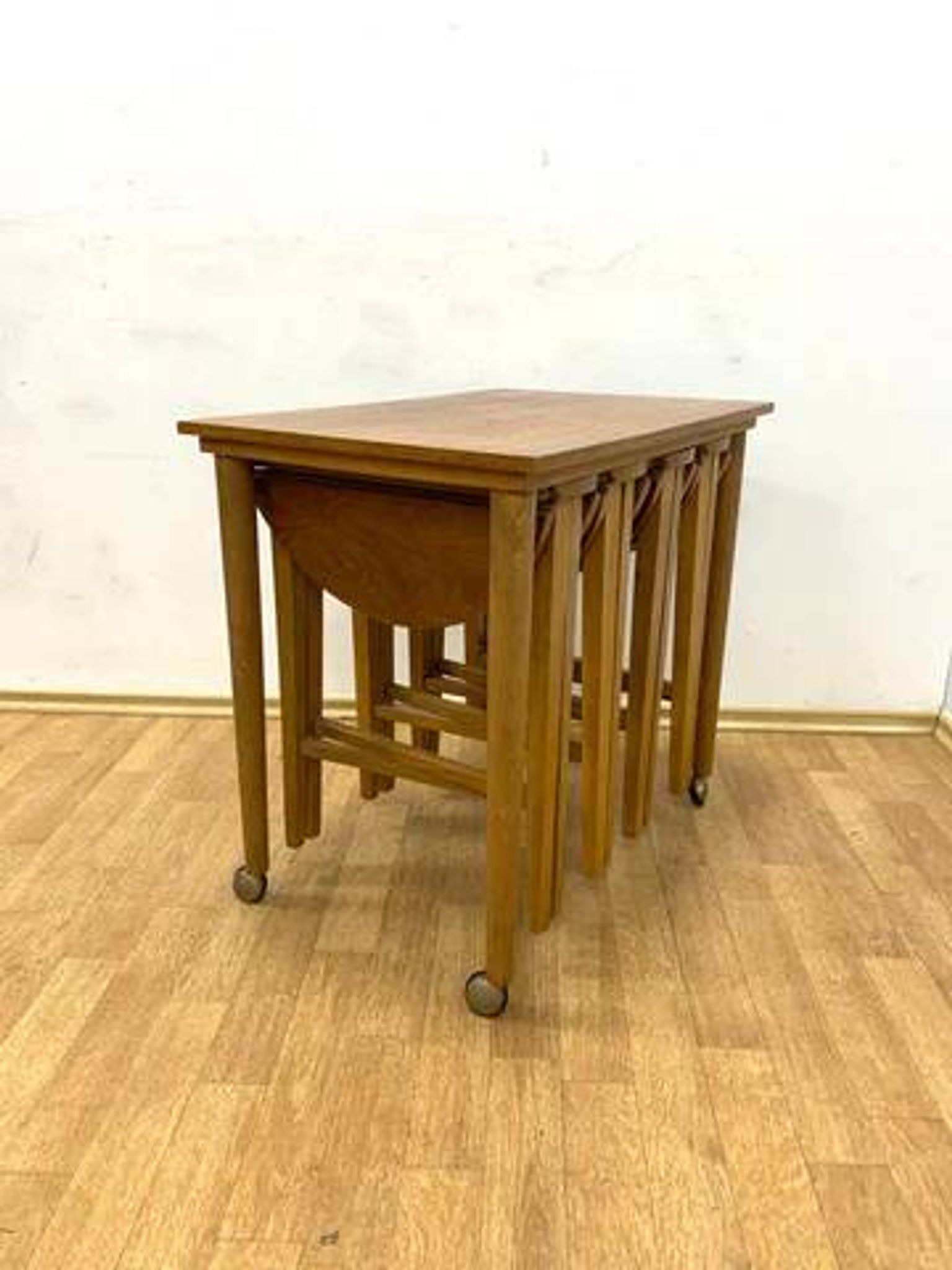Vintage nesting tables by Paul Hundevad, Czech design, 1960s