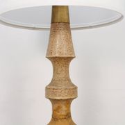 Floor lamp with a ceramic base