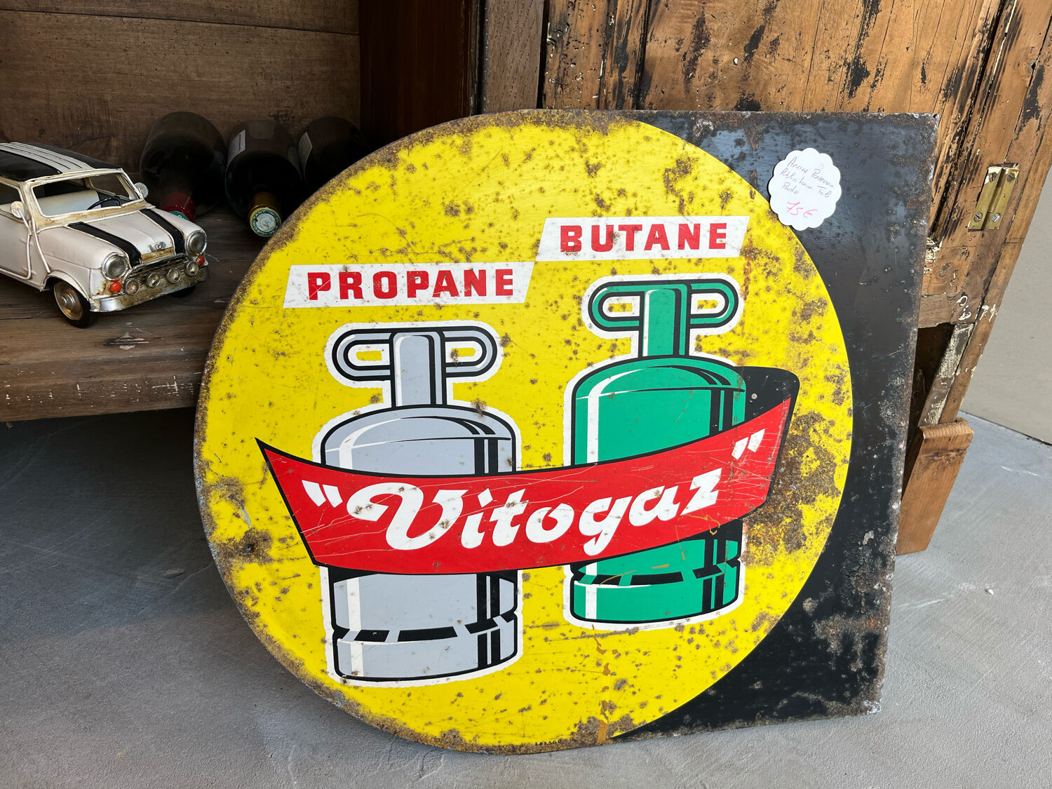 Old advertising plaque