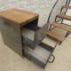 Real industrial furniture two drawers brand RONEO metal mobiler Paris -Lilas