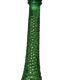 Grande bouteille verte Génie Empoli en verre bullé, Italie 1960s