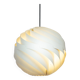 Louis Weisdorf for Lyfa Space age Danish Turbo White Moon Pendant Light, 1965