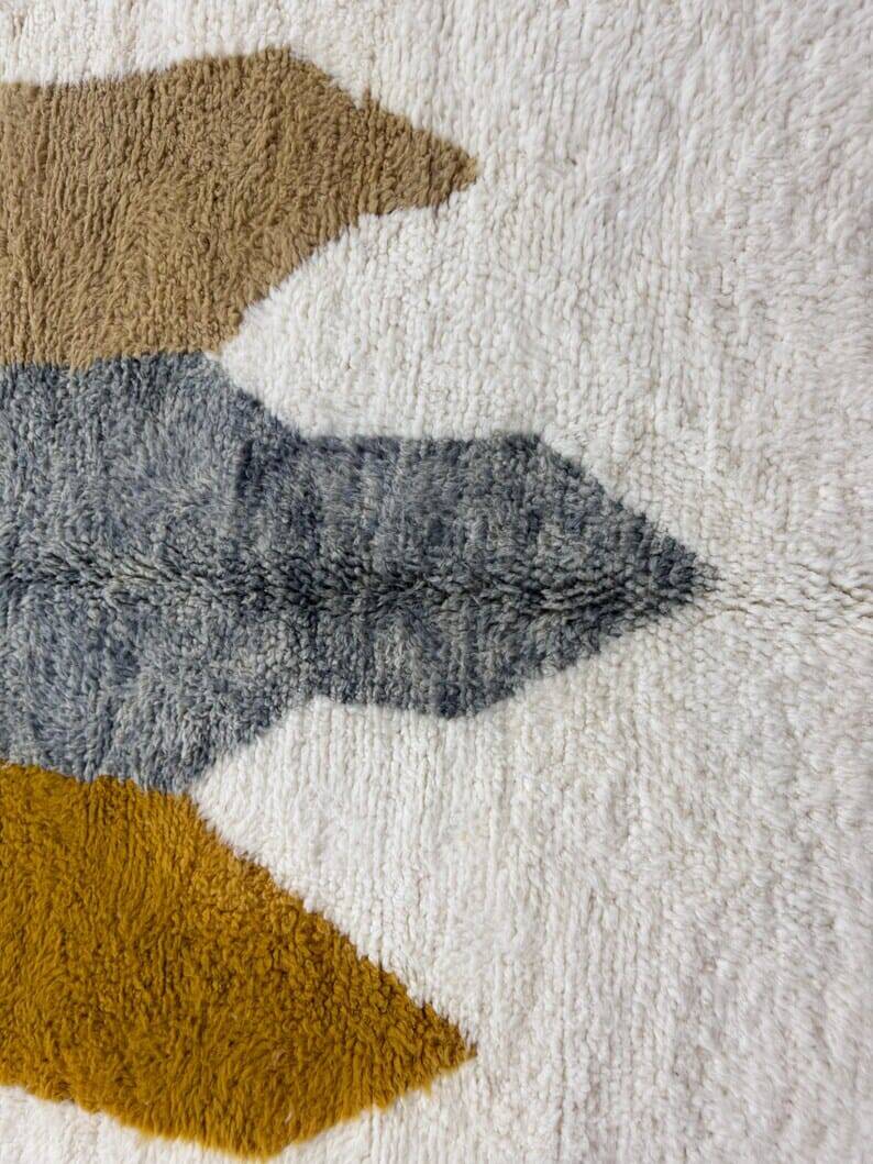 Handmade wool rug for decoration, size 200 x 300 cm