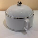 White porcelain soup bowl