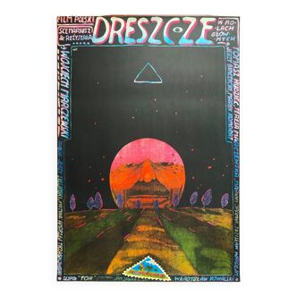 Original polish cinema poster "dreszcze shivers" sawka 1981