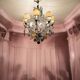 Large Crystal Multicolored Chandelier 1950’s